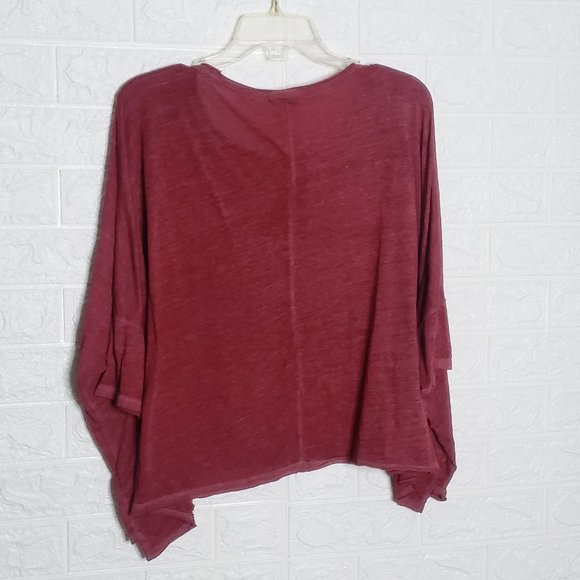 FREE PEOPLE MOVEMENT EUC ANTHRO BURN BABY BURN RED LOOSE FIT TOP - Picture 5 of 5